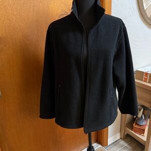 L.L. Bean Women's Black Utility Jacket, Womens Size Large